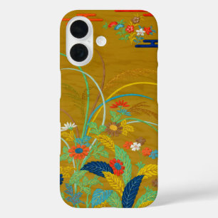 Vintage Japanese Floral Wildflower G.A. Audsley iPhone 16 Case