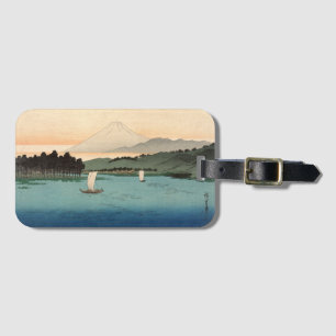 Vintage Japanese Fukeiga 4 - Ukiyo-e Luggage Tag