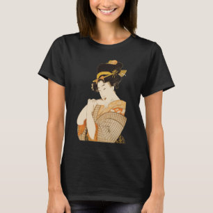 Vintage Japanese Geisha Girl Entertainer in Kimono T-Shirt