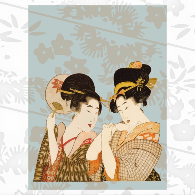 Vintage Japanese Geisha Girls in Kimonos Poster (Creator Uploaded)