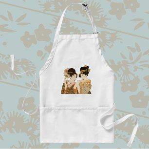 Vintage Japanese Geisha Girls in Kimonos Standard Apron