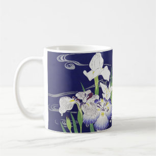Vintage Japanese Iris Art Print Kogyo Tsukioka Coffee Mug