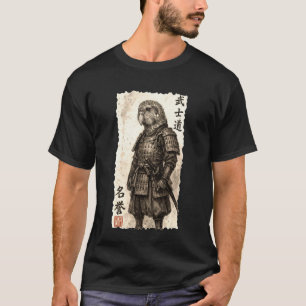 Vintage Japanese Kakapo Warrior Sumi-e Art T-Shirt