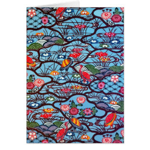 Vintage Japanese Kimono Textile (Bingata)