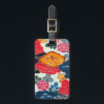 Vintage Japanese Kimono Textile (Bingata) Luggage Tag<br><div class="desc">Bingata (Okinawan: 紅型, literally "red style") is an Okinawan traditional resist dyed cloth, made using stencils and other methods. It is generally brightly coloured and features various patterns, usually depicting natural subjects such as fish, water, and flowers. Bingata is worn during traditional Ryūkyū arts performances and historical reenactments. Bingata dates from the Ryūkyū Kingdom period (c. 14th century), when the...</div>