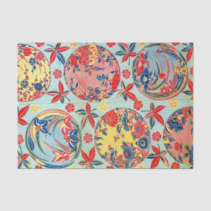 Vintage Japanese Kimono Textile (Bingata) Tissue Paper