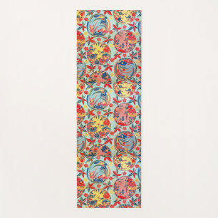 Vintage Japanese Kimono Textile (Bingata) Yoga Mat