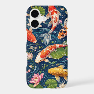 Vintage Japanese Koi Fish Pattern Painting