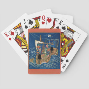 Vintage Japanese Lucky Treasure Ship G.A. Audsley Playing Cards