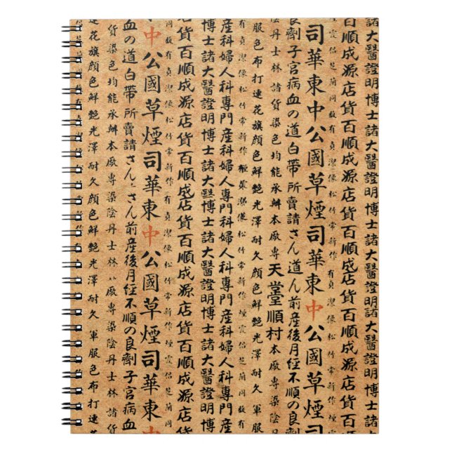 Vintage Japanese Paper Prints Notebook (Front)