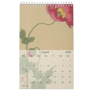 Vintage Japanese pictorial postcards 2026 Calendar