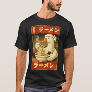 Vintage Japanese Ramen Duck Foodie Anime T-Shirt