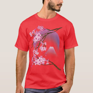Vintage Japanese sakura, Cherry Blossom design, wo T-Shirt