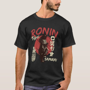 Vintage Japanese Samurai Retro Kanji Warrior Japan T-Shirt