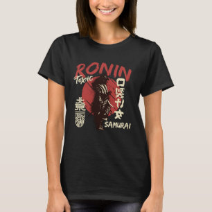 Vintage Japanese Samurai Retro Kanji Warrior Japan T-Shirt