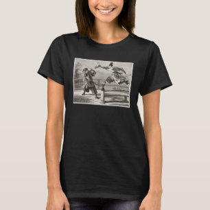 Vintage Japanese Samurai Warrior Fighting Swords A T-Shirt