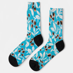 Vintage Japanese Textile, Nuts Pattern Socks