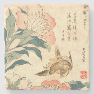 Vintage Japanese Ukiyo-e Art Stone Coaster