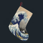 vintage japanese ukiyo e art the great wave small christmas stocking<br><div class="desc">vintage japanese ukiyo e art the great wave home accessories.   japanese ukiyo e home decorations.</div>