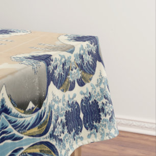 vintage japanese ukiyo e art the great wave tablecloth