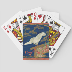 Vintage Japanese White Hawk Art G.A. Audsley Playing Cards