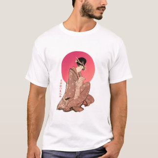 Vintage Japanese Woman Reading a Letter T-Shirt