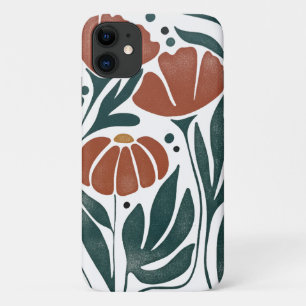 Vintage Japanese Woodblock Hibiscus Trio – Botanic iPhone 11 Case