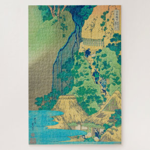 Vintage Japanese Woodblock Kiyo Waterfall Tokaido Jigsaw Puzzle