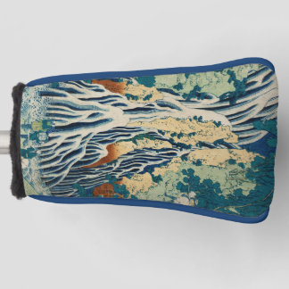 Vintage Japanese Woodblock Waterfall Kirifuri Golf Head Cover