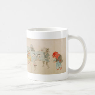 Vintage Japanese Yokai Night Parade Coffee Mug