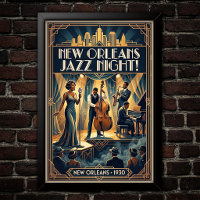 Vintage Jazz 1930s Art Poster