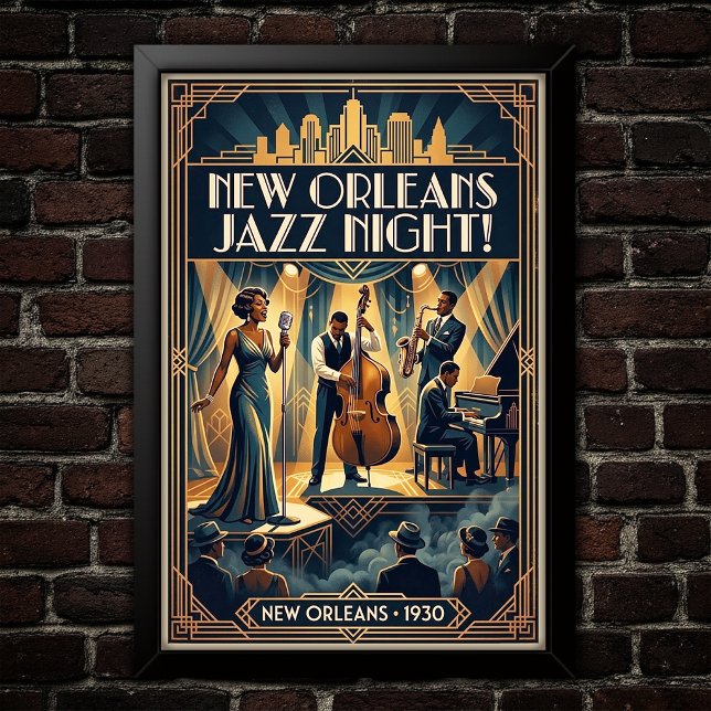Vintage Jazz 1930s Art Poster (Creator Uploaded)