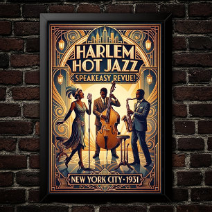 Vintage Jazz 1930s Art Poster