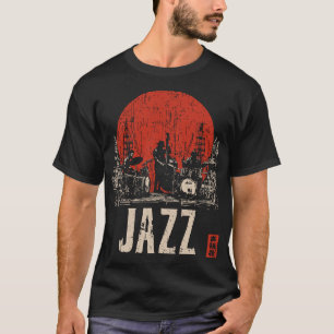Vintage Jazz Band Musical Heritage Design T-Shirt