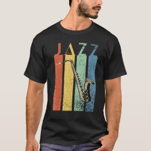 Vintage Jazz Saxophonist Classical Music  Saxophon T-Shirt
