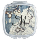 Vintage Jeans Victorian Monogram Compact Mirror
