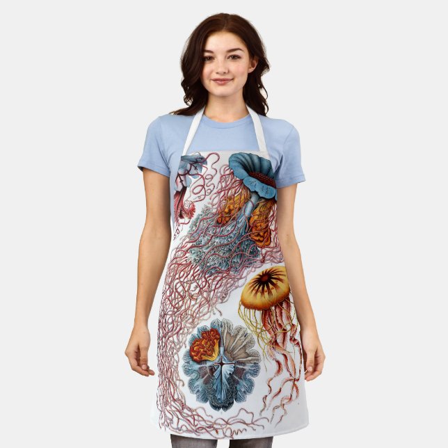 Vintage Jellyfish by Ernst Haeckel, Discomedusae Apron (Worn)