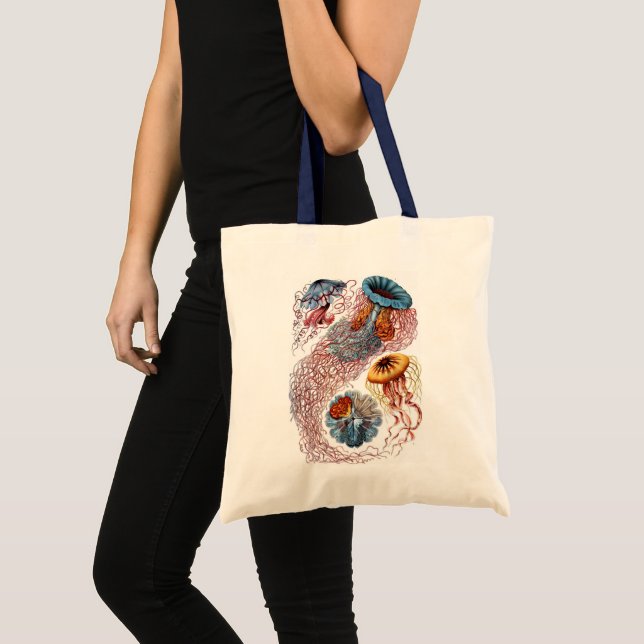 Vintage Jellyfish by Ernst Haeckel, Discomedusae Tote Bag (Front (Product))