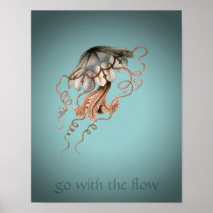 Vintage Jellyfish Poster