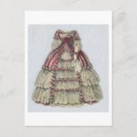 Vintage Jenny Lind Paper Doll Postcard