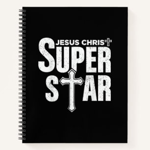 Vintage Jesus Christian Design Jesus Christ Super Notebook