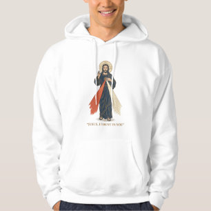 Vintage Jesus I Trust in You Religious Vector Desi Hoodie