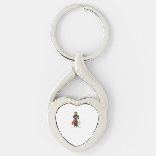 Vintage Jesus I Trust in You Religious Vector Desi Key Ring