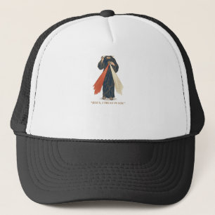 Vintage Jesus I Trust in You Religious Vector Desi Trucker Hat