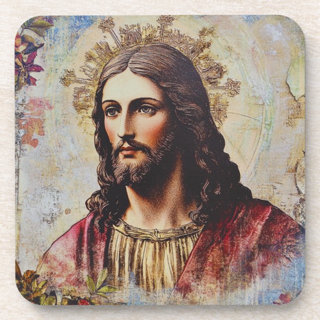 Vintage Jesus Religious  Coaster (Front)