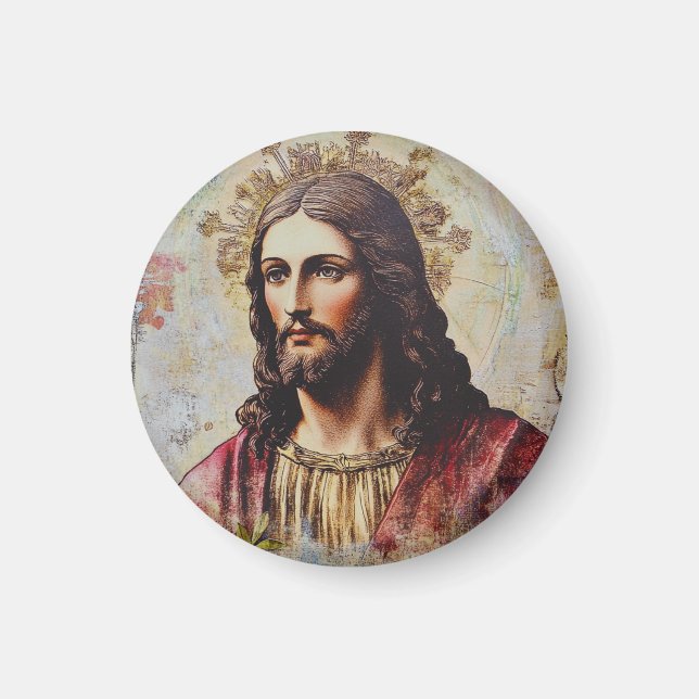 Vintage Jesus Religious  Magnet (Front)