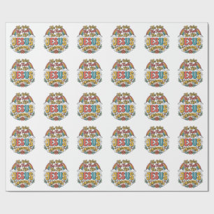 Vintage Jesus The Way Truth Life Shirt Wrapping Paper