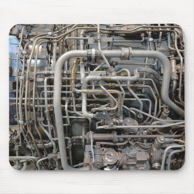 Vintage Jet Engine Insides Mouse Pad (Front)