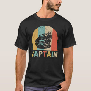 Vintage Jet Ski Captain Retro Sunset Lake Life Wat T-Shirt