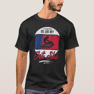 Vintage Jet Skiing Watersports Stand Up T-Shirt